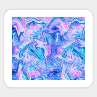 Liquified Rainbow Holographic Texture Sticker